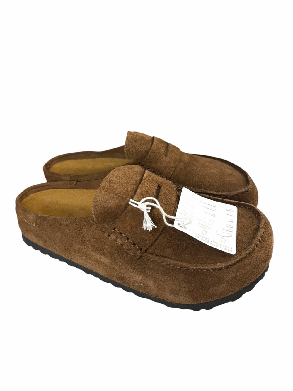 Birkenstock Naples Brown Habana Oiled Leather Loafers Size 42 NWT